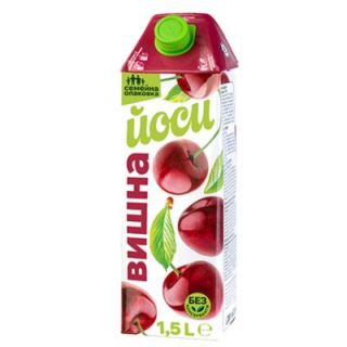 Йоси Вишна Плодова напитка 1.5 л.